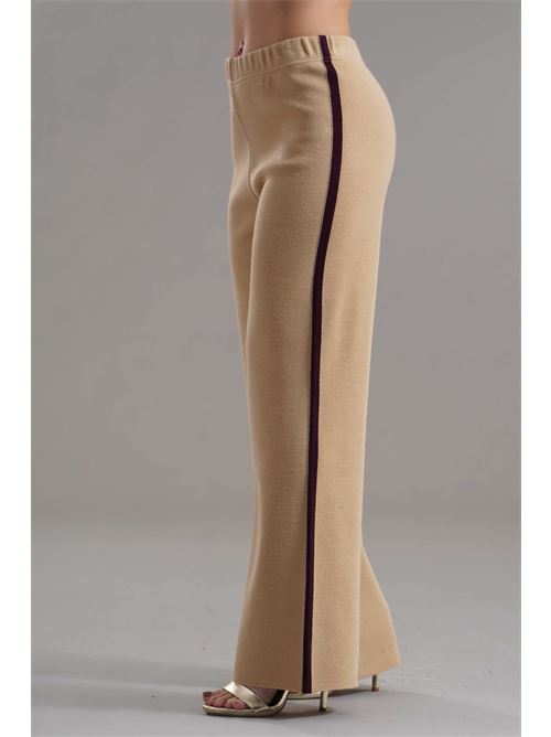 Pantalone in misto lana Love To Love by Gai Mattiolo | LV2015BEIGE/VINO